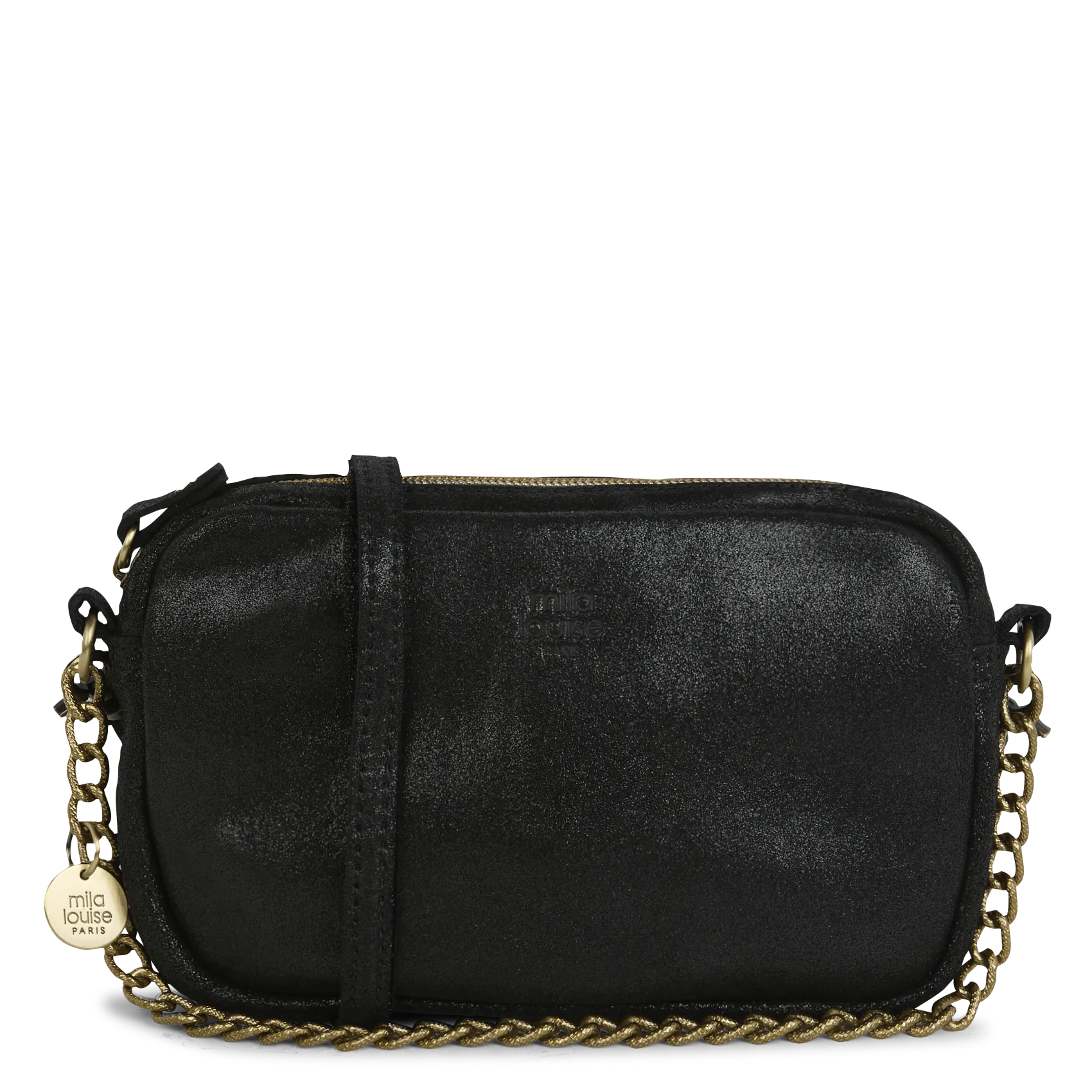  MILA LOUISE   TROTTY - Borsa a bandoliera in pelle | Nero