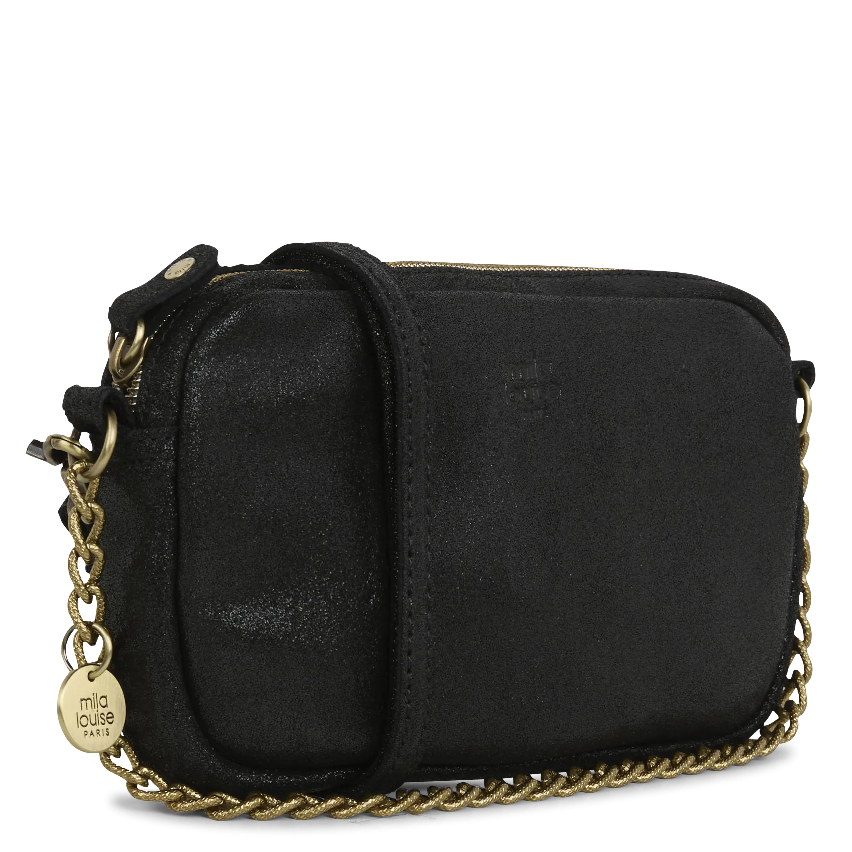  MILA LOUISE   TROTTY - Borsa a bandoliera in pelle | Nero