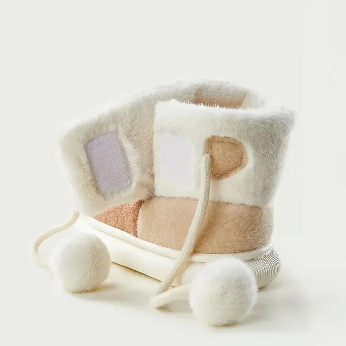 Moda Pvc Stivali da neve per bambini con suola morbida Inverno Caldo peluche Scarpe in cotone Bambini Stivaletti antiscivolo Bam