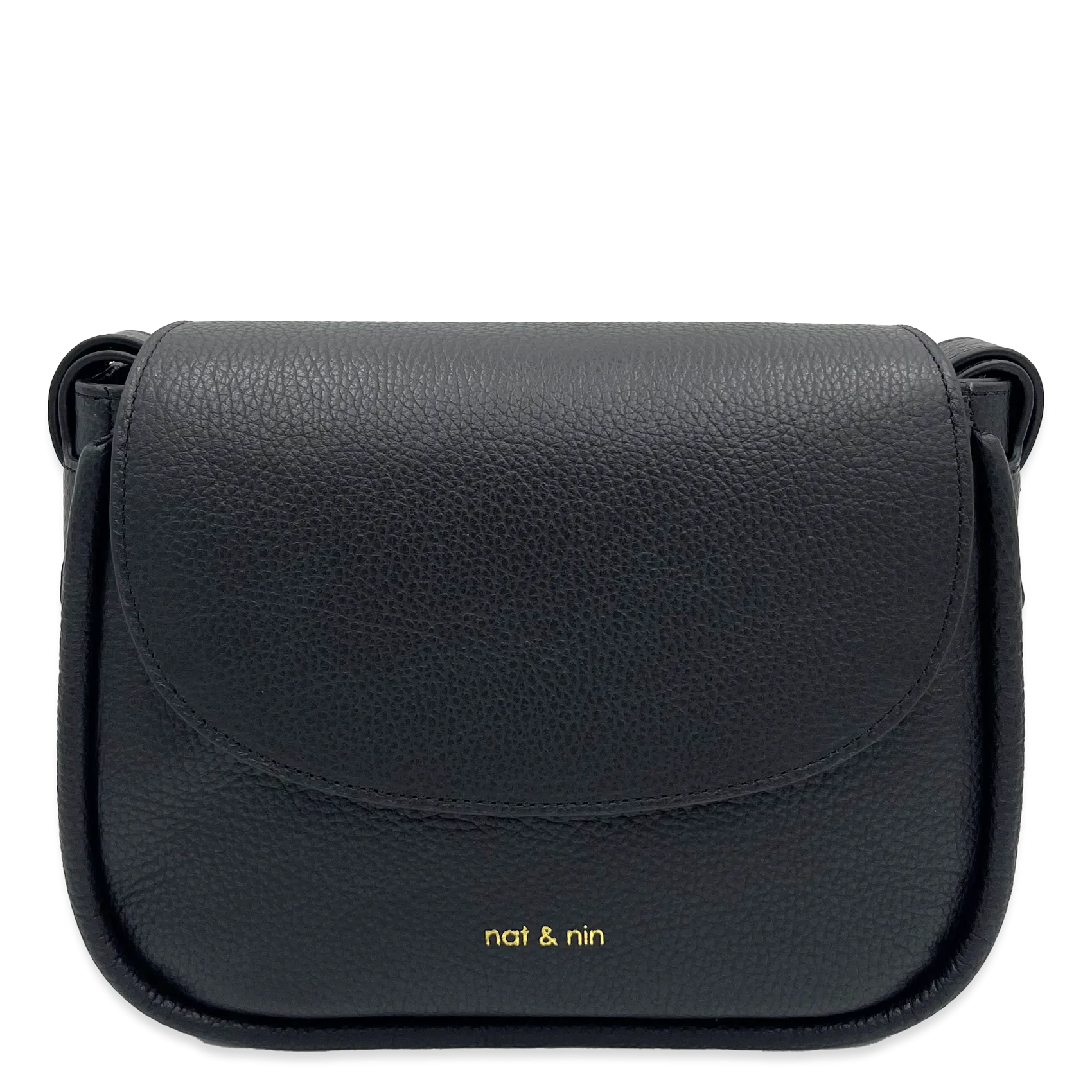  NAT & NIN   EMIKO - Borsa a bisaccia in pelle | Nero
