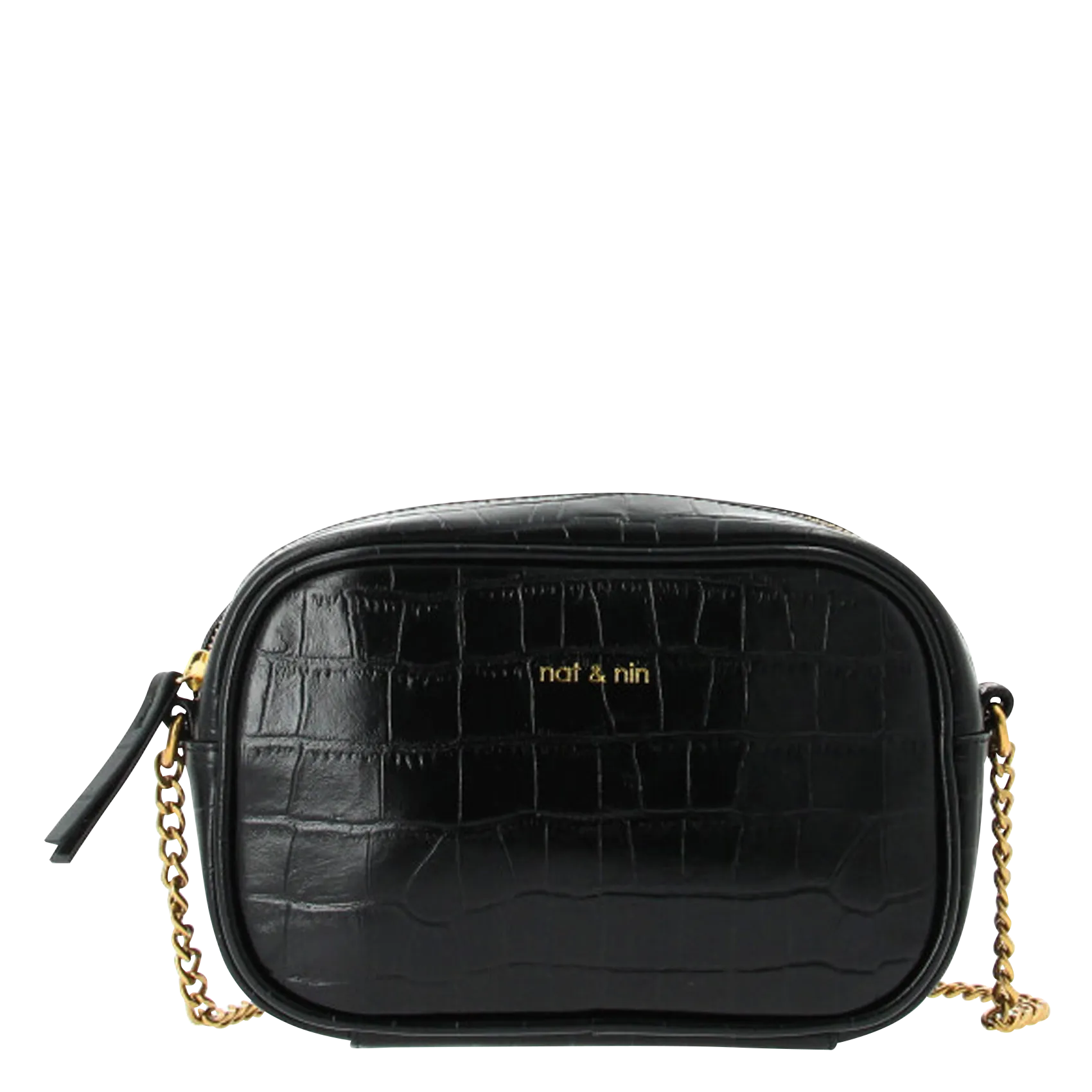  NAT & NIN   GERI - Borsa a tracolla in pelle | Nero