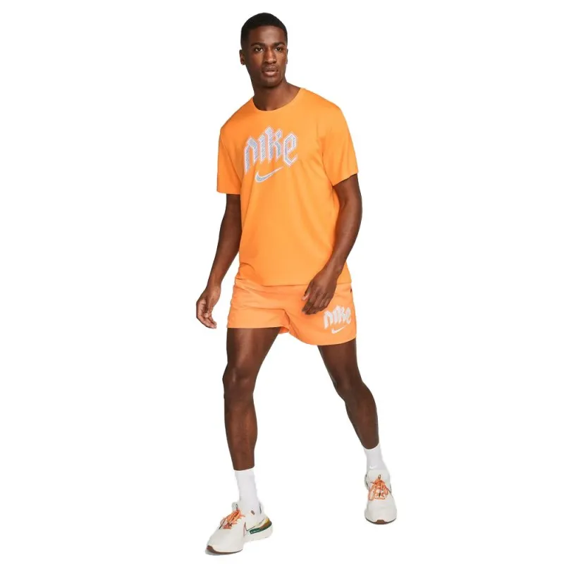 Nike Maglia Running Division Miler Arancio Reflective Uomo