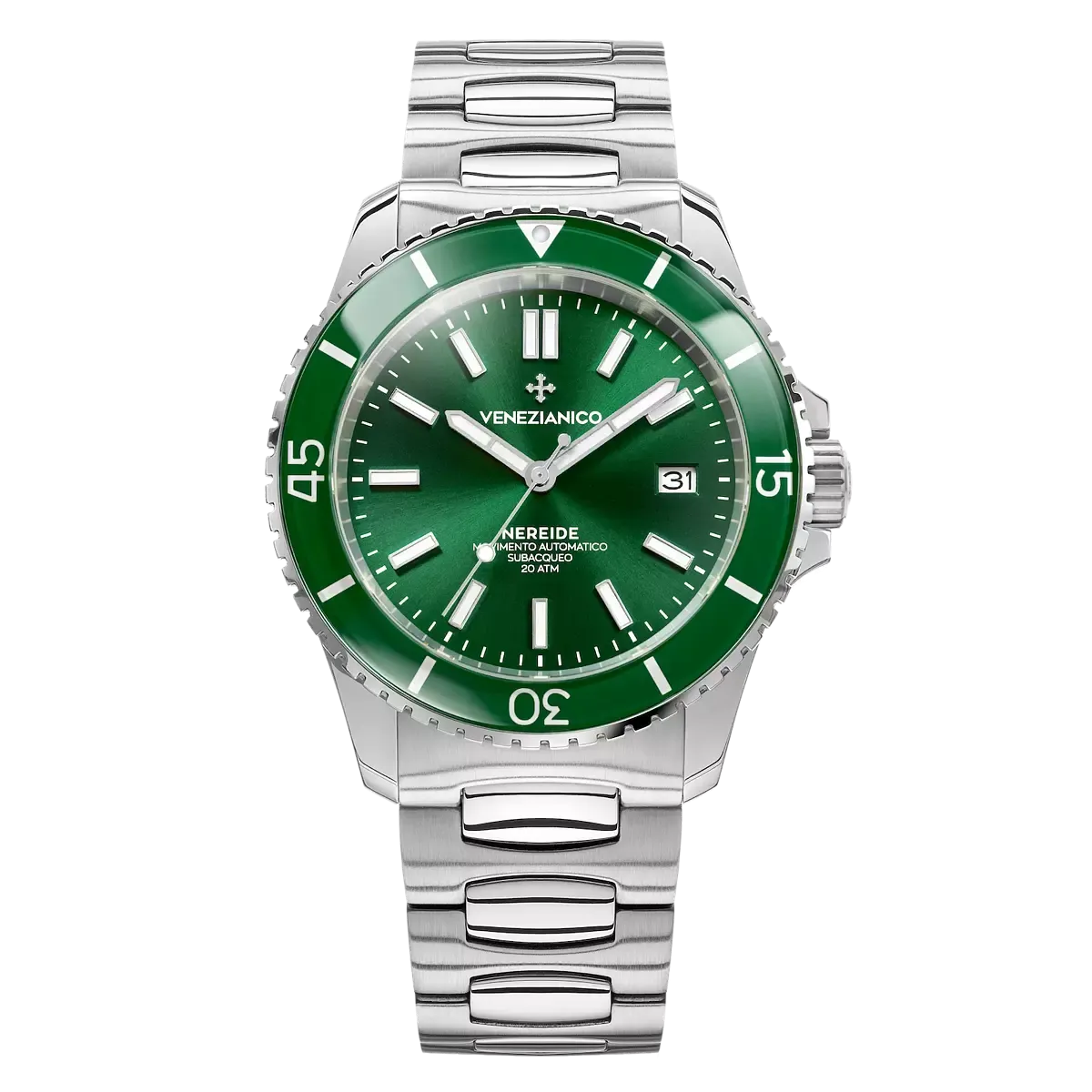 Orologio Venezianico Nereide 42 mm Verde 3321501C