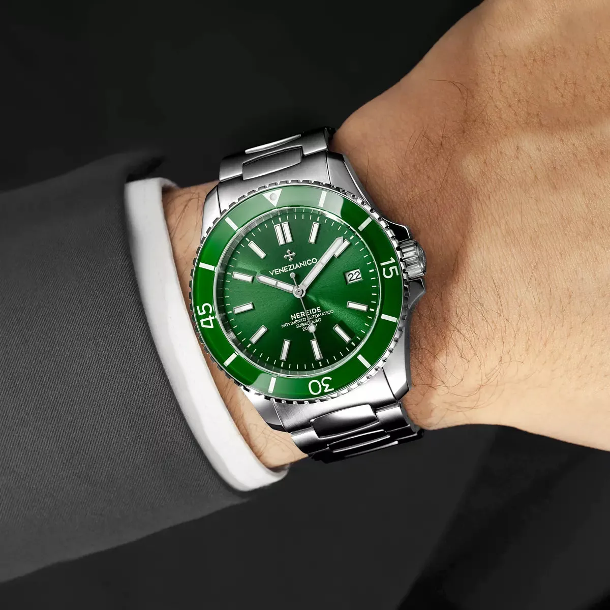 Orologio Venezianico Nereide 42 mm Verde 3321501C