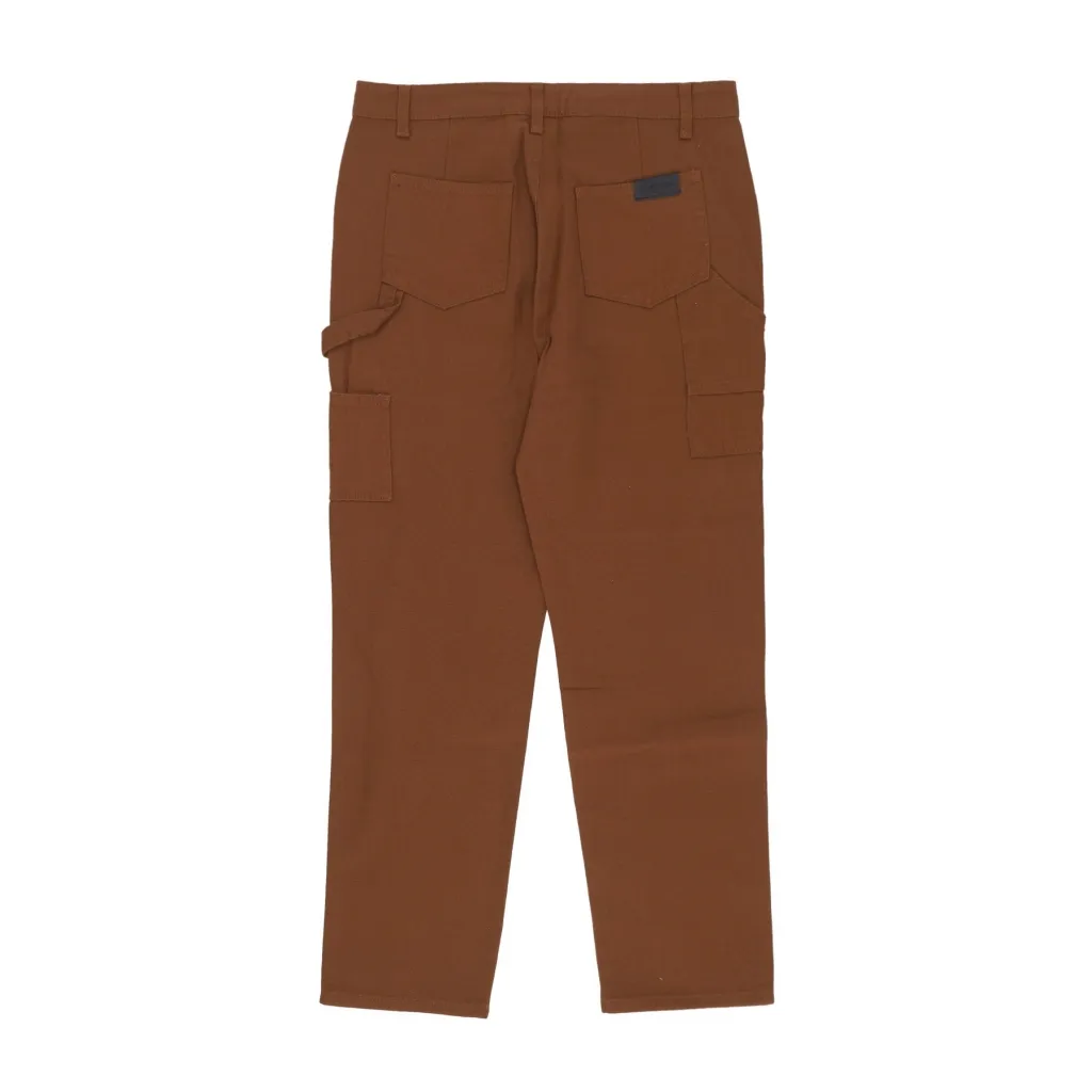 pantalone lungo uomo canvas carpenter pants TOBACCO
