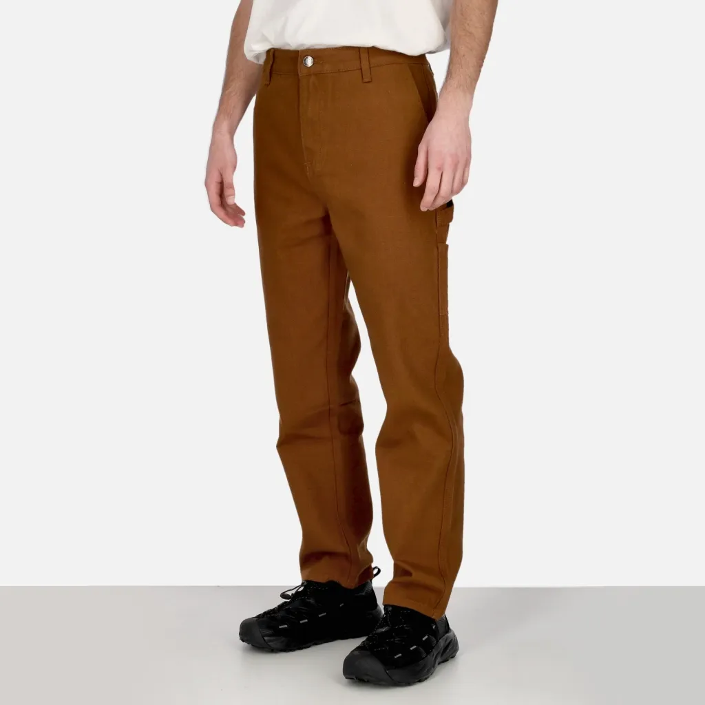 pantalone lungo uomo canvas carpenter pants TOBACCO