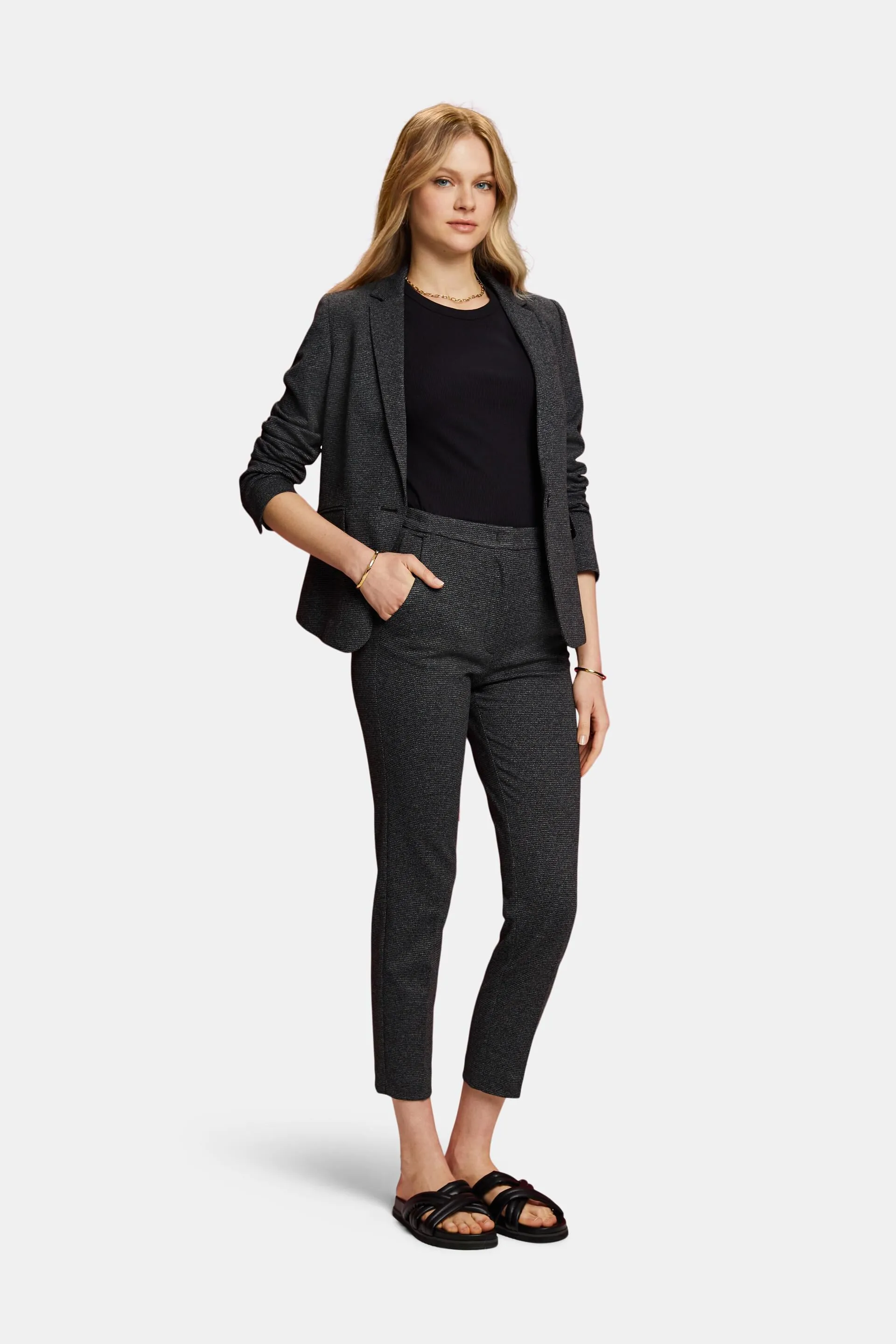 Pantaloni bicolore