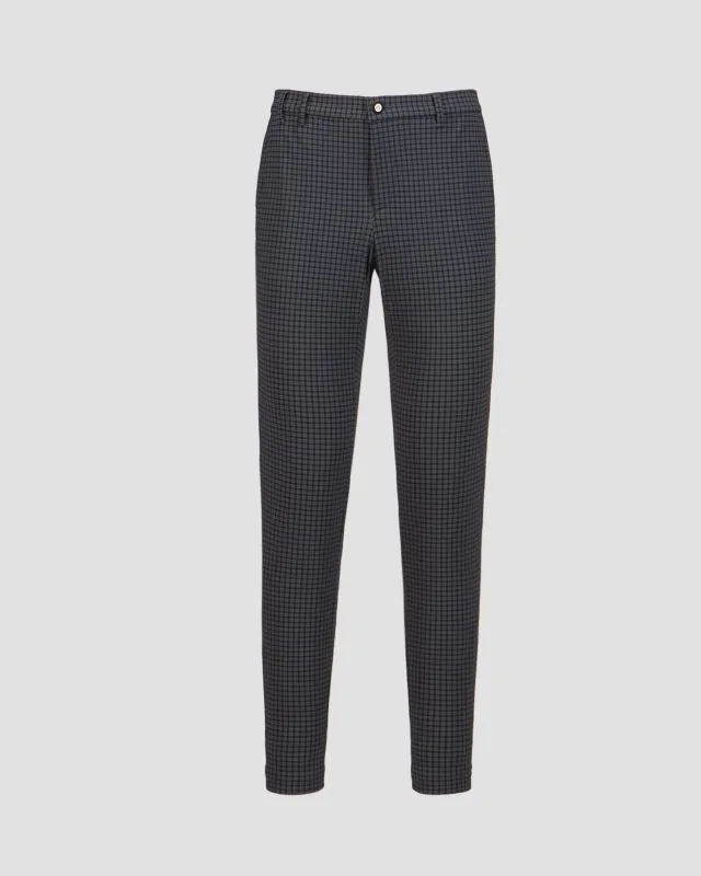 Pantaloni blu scuro da uomo Alberto Ian-Revolutional Check WR
