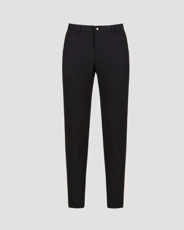 Pantaloni blu scuro da uomo Alberto Ian-Tech Print