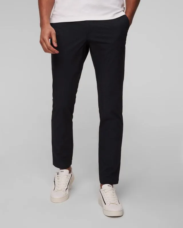 Pantaloni blu scuro da uomo Alberto Ian-Tech Print