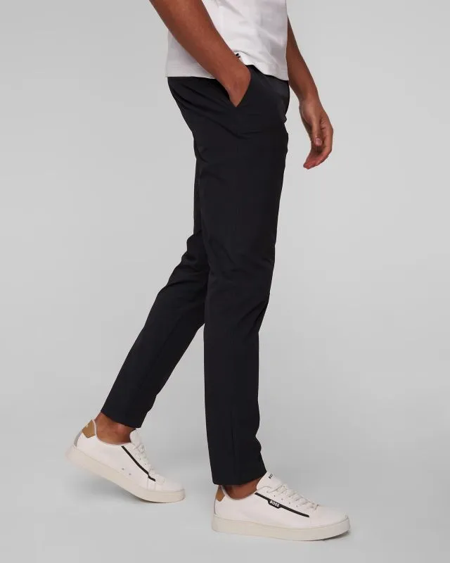 Pantaloni blu scuro da uomo Alberto Ian-Tech Print