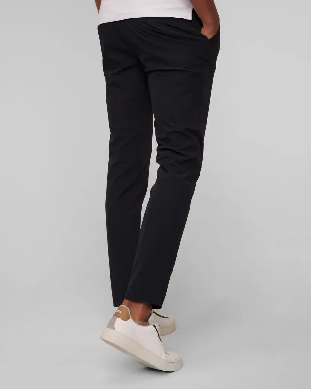 Pantaloni blu scuro da uomo Alberto Ian-Tech Print