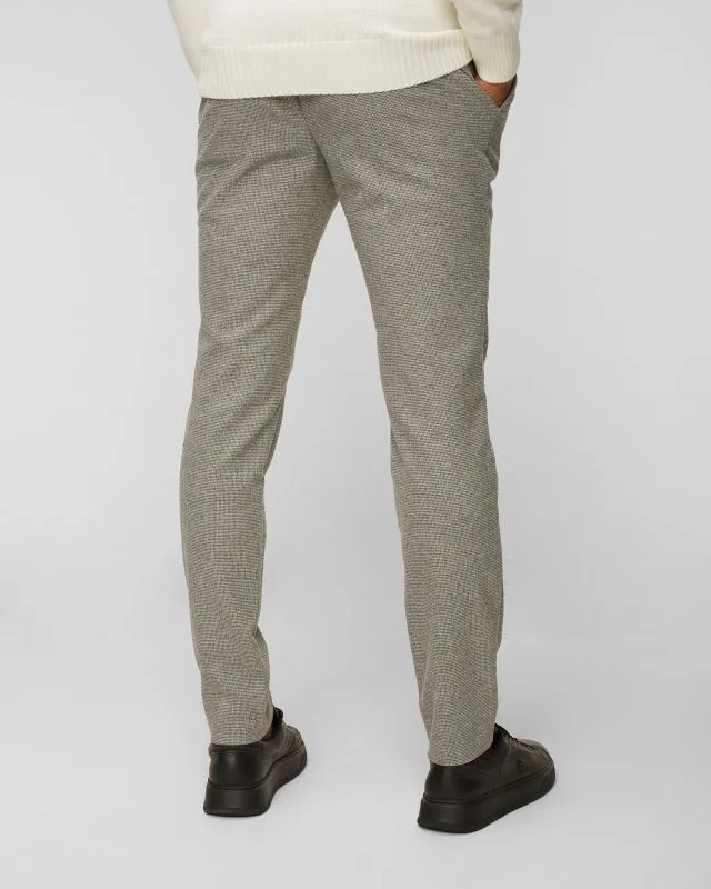 Pantaloni di lana da uomo Alberto Rob-Mini Oxford