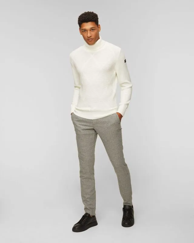 Pantaloni di lana da uomo Alberto Rob-Mini Oxford