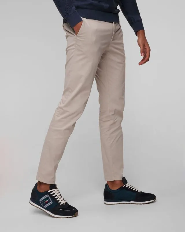 Pantaloni grigi da uomo Alberto Rob-Superstretch Broken Twill