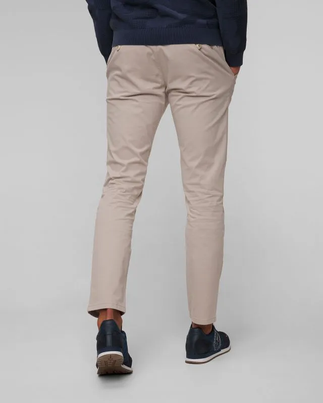 Pantaloni grigi da uomo Alberto Rob-Superstretch Broken Twill