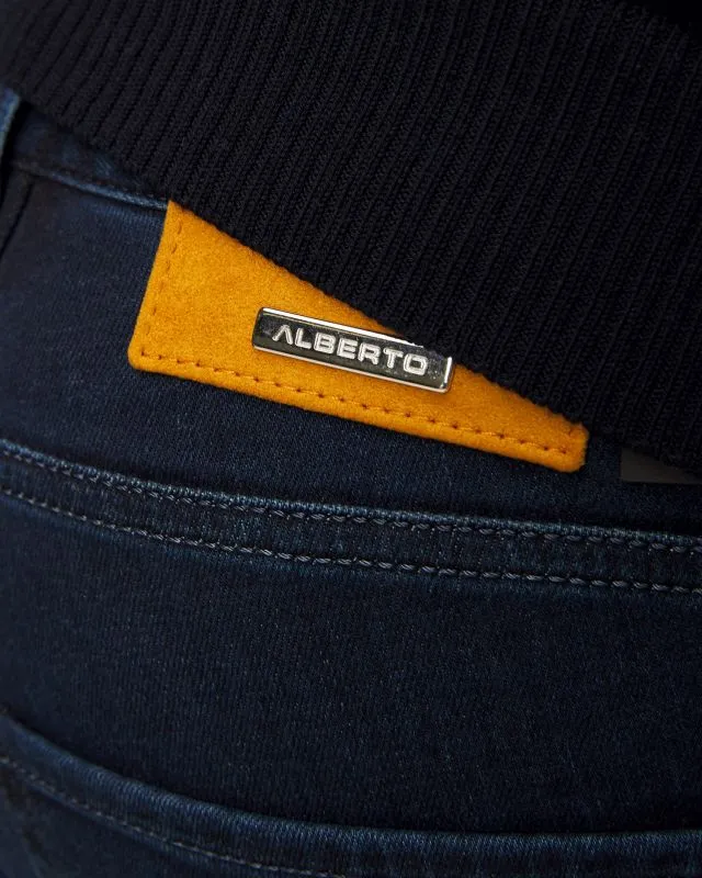 Pantaloni jeans da uomo Alberto Slim-Super Stretch Dual FX Denim