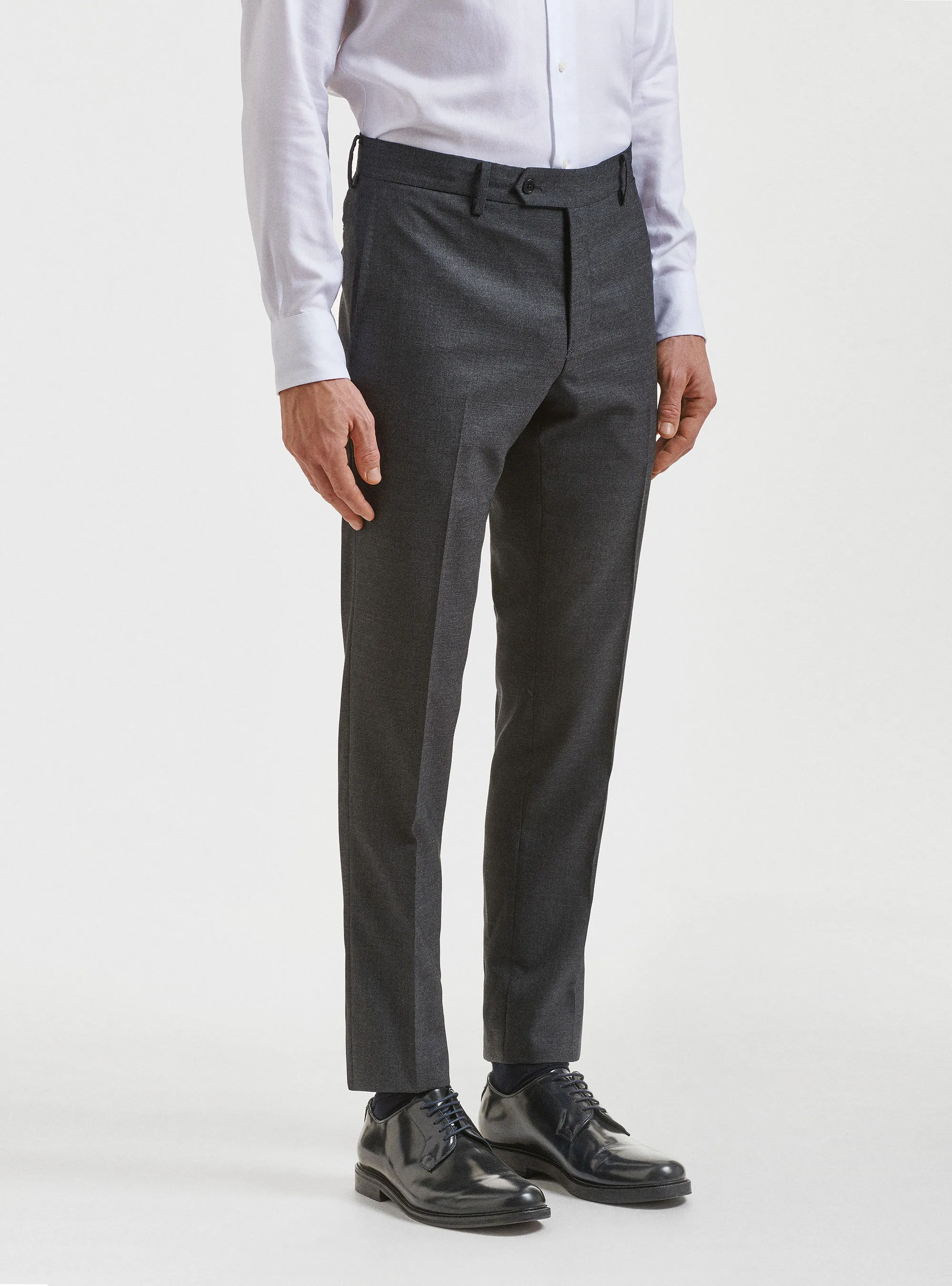 Pantaloni per abito drop 4 in pura lana Vitale Barberis Canonico