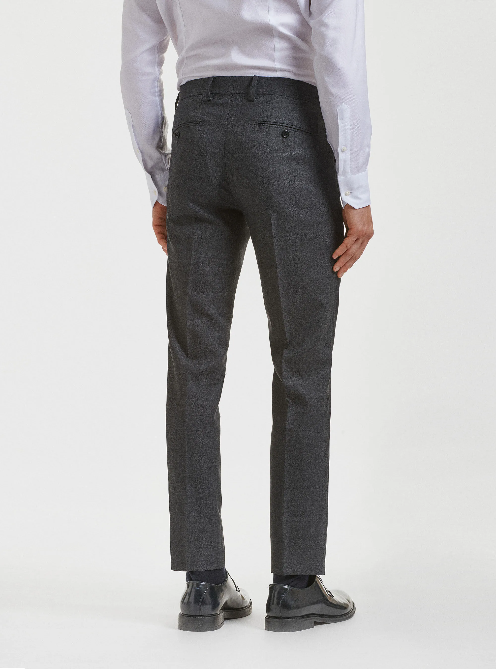 Pantaloni per abito drop 4 in pura lana Vitale Barberis Canonico