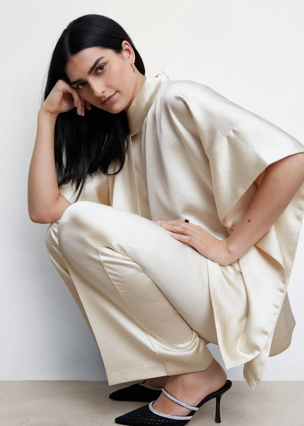 Pantaloni satinati