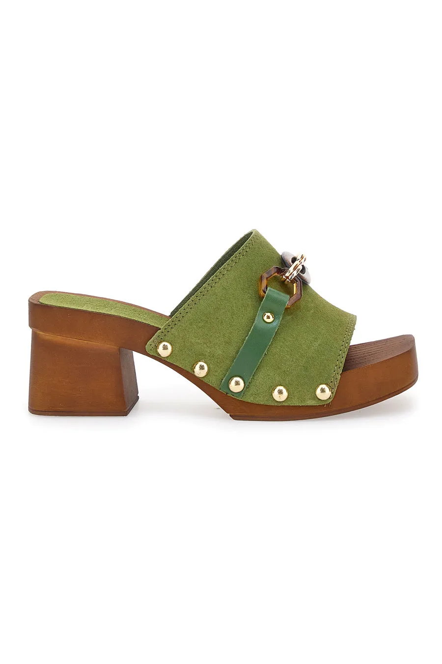   PITTARELLO LOVE Zoccoli Verdi Con Tacco 6,5 Cm Pittarello Love 15555