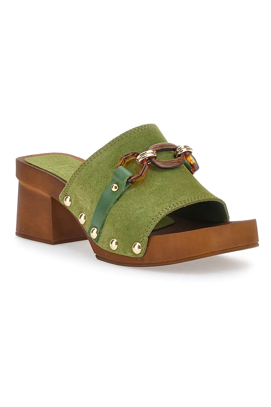   PITTARELLO LOVE Zoccoli Verdi Con Tacco 6,5 Cm Pittarello Love 15555