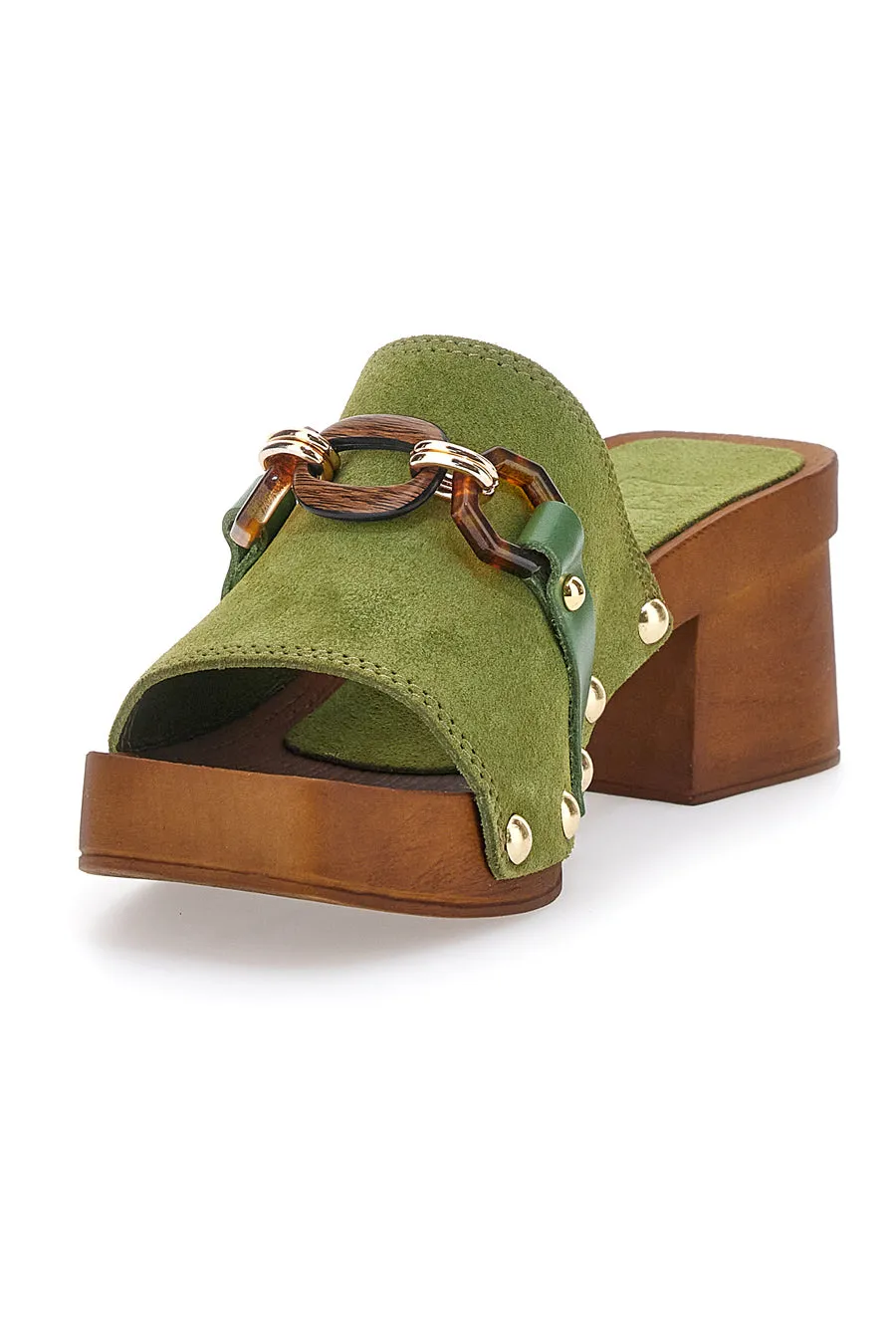   PITTARELLO LOVE Zoccoli Verdi Con Tacco 6,5 Cm Pittarello Love 15555