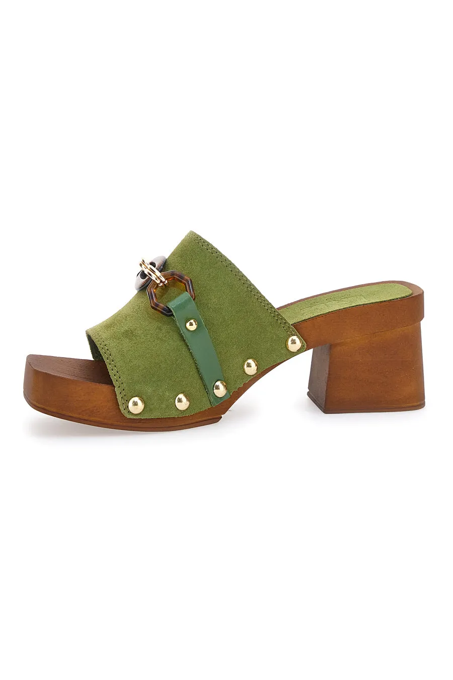   PITTARELLO LOVE Zoccoli Verdi Con Tacco 6,5 Cm Pittarello Love 15555