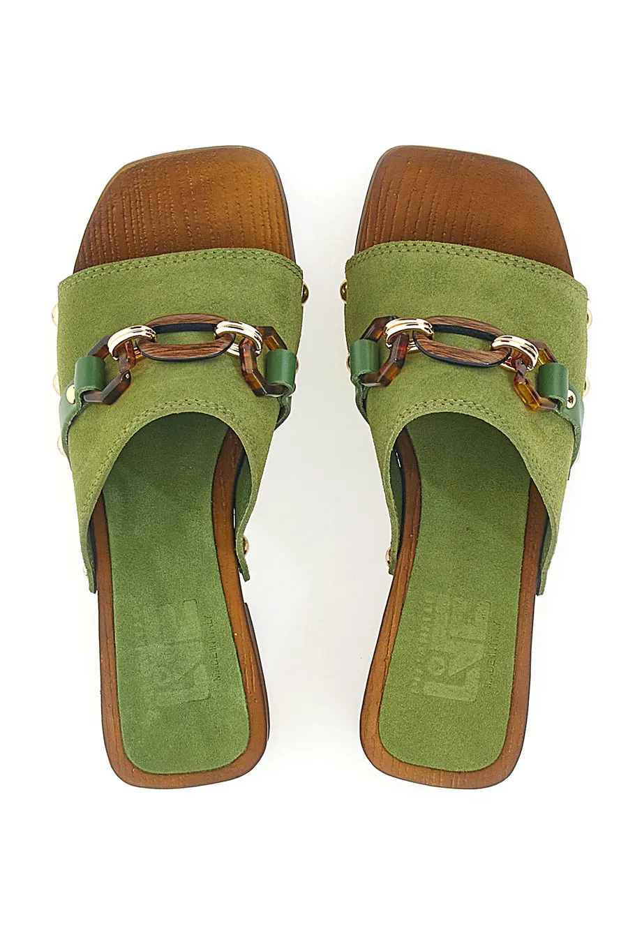   PITTARELLO LOVE Zoccoli Verdi Con Tacco 6,5 Cm Pittarello Love 15555