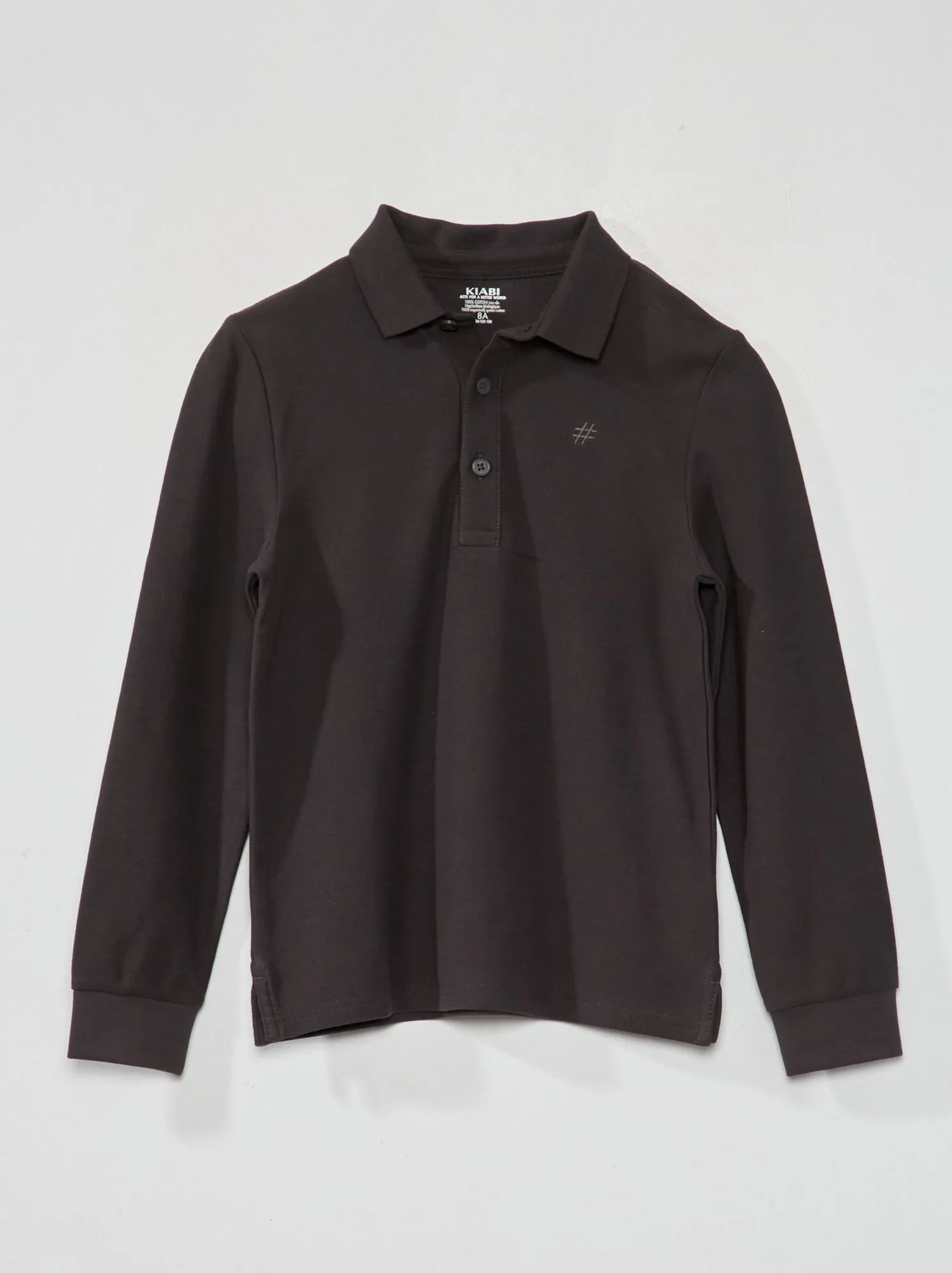 Polo in maglia piqué - GRIGIO