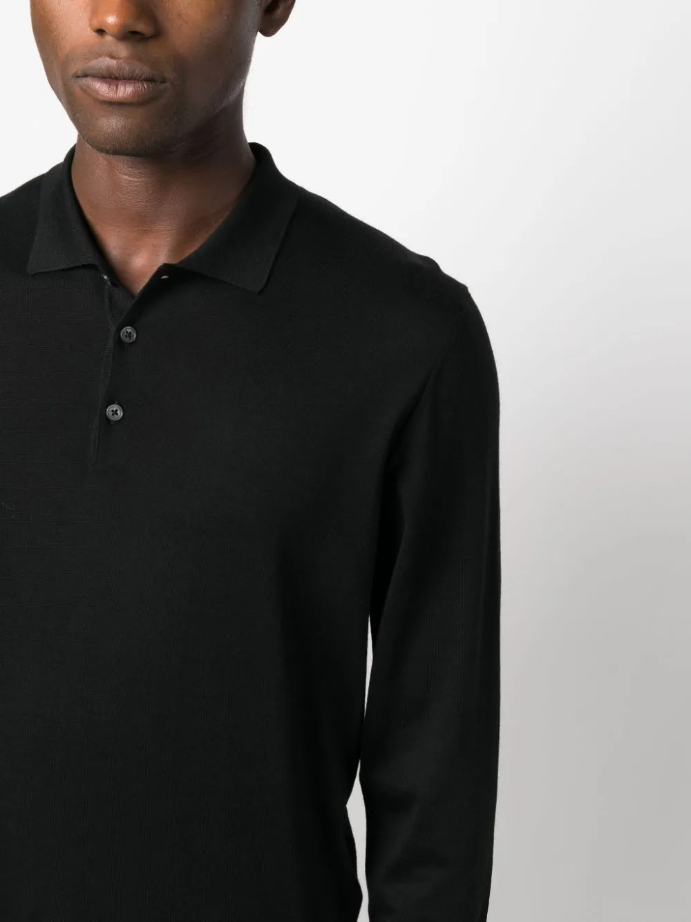 polo nera manica lunga
