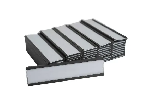 Portaetichette magnetico in Ferrite di stronzio RS PRO, dimensioni 100mm x 25mm x 2.9mm