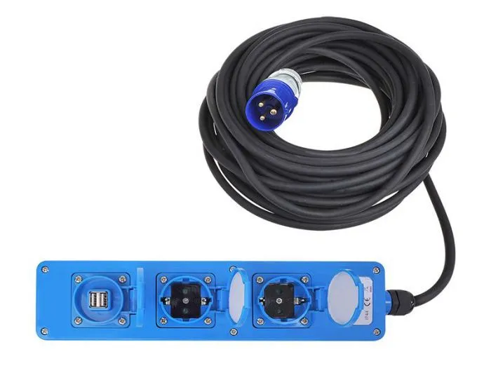 ProPlus multipresa USB 3 vie a norma CEE