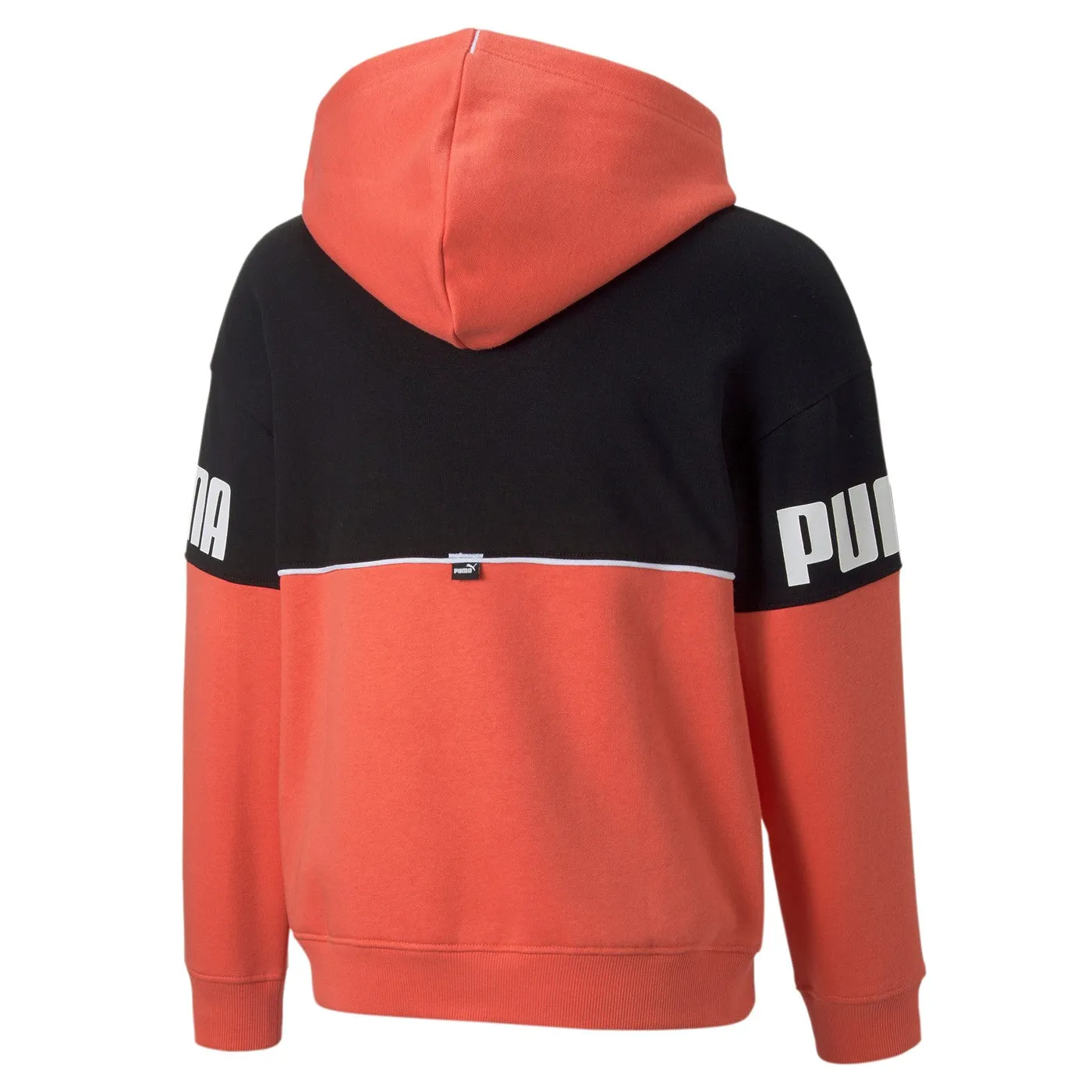 Puma Boys' Power Colourblock Hoodie 670205 35 salmon