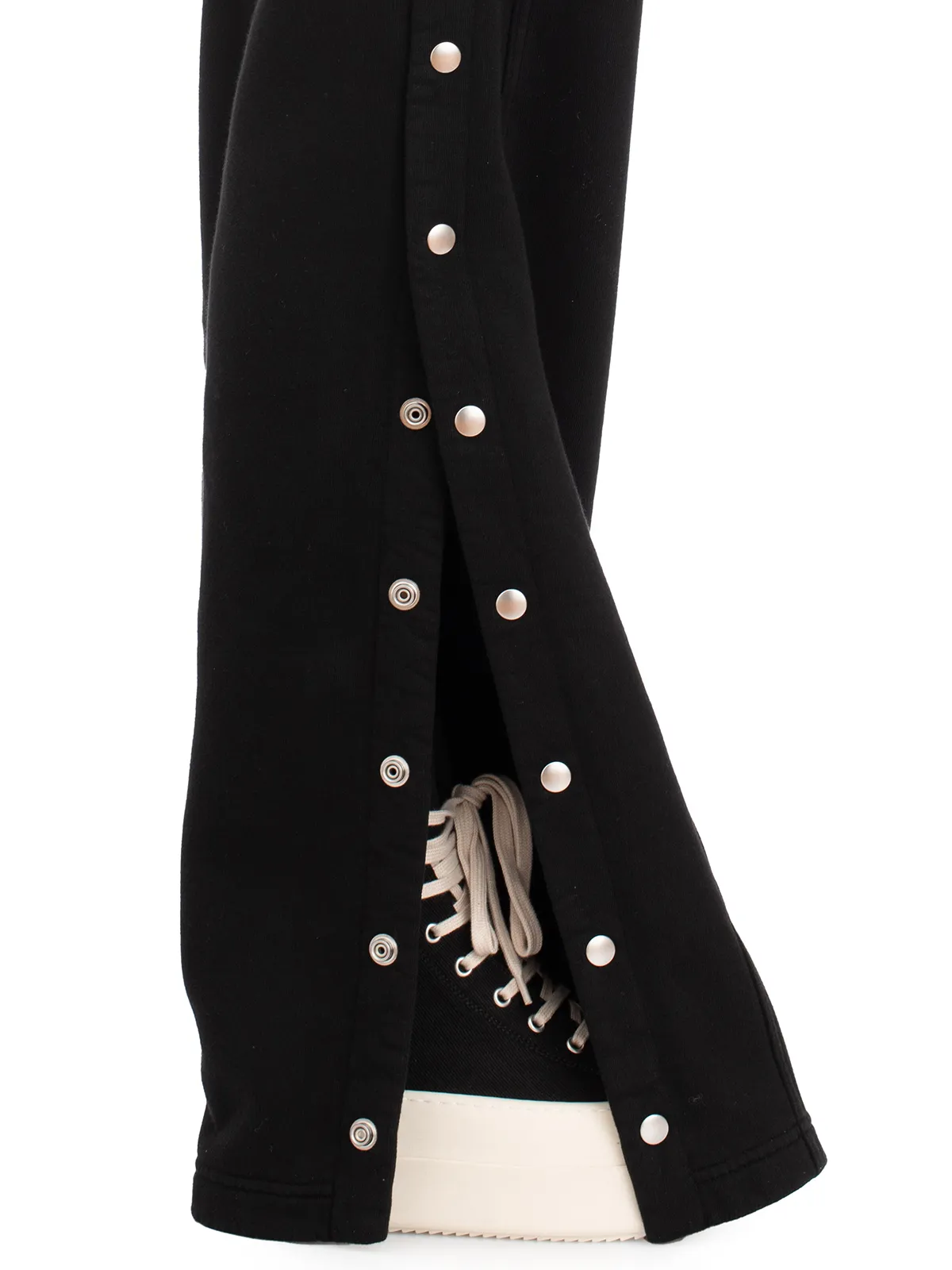RICK OWENS DRKSHDW  PANTALONI IN FELPA PUSHER PANTS BLACK 