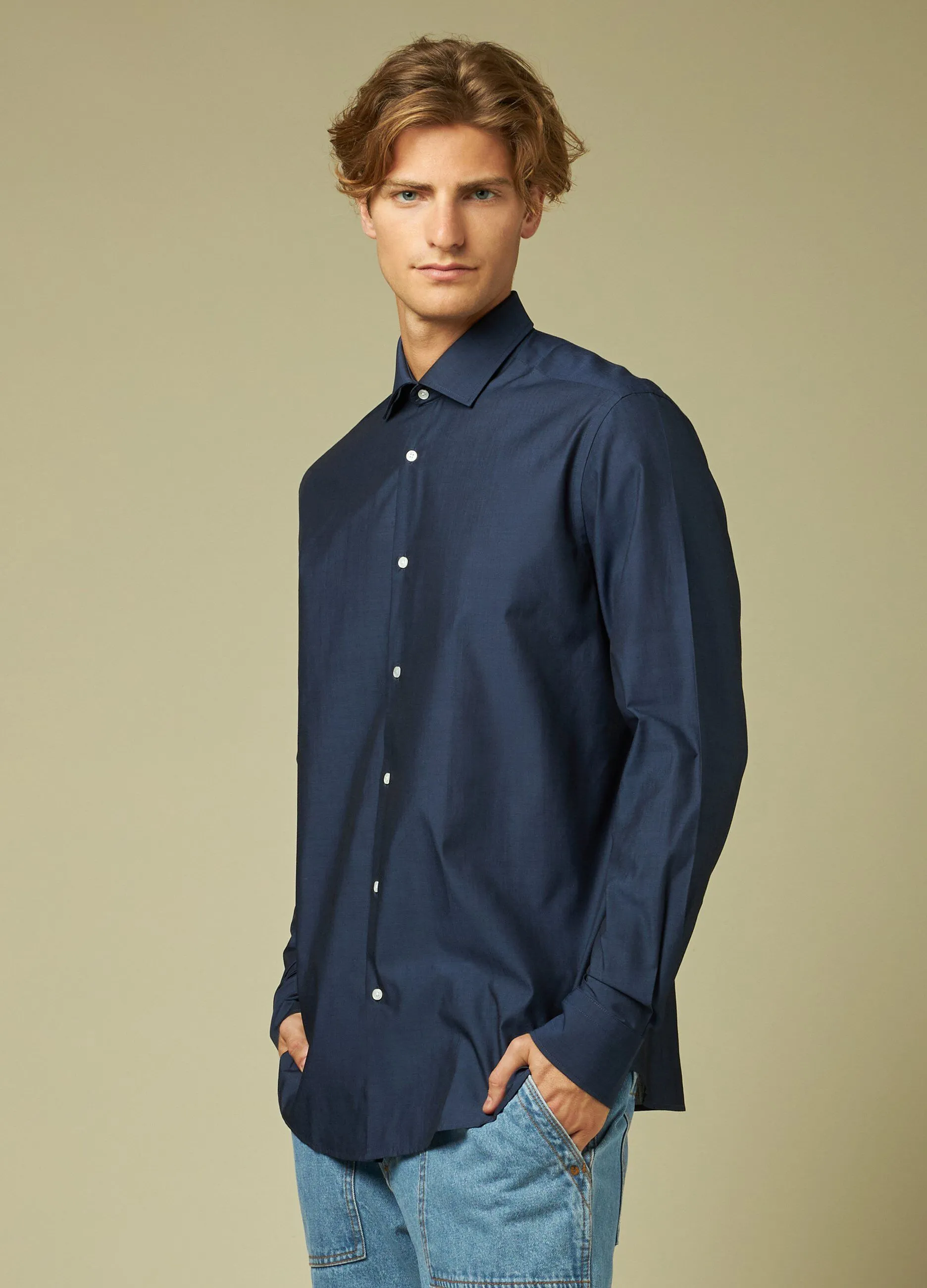 RUMFORD  Camicia in tinta unita uomo