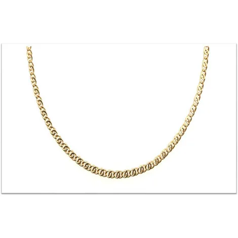 SARNIORO Collana a catena uomo vuota in oro 18 kt