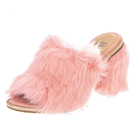 Scalzate Donna “UGG” FLUFF HEEL Collezione 2024 – Rosa