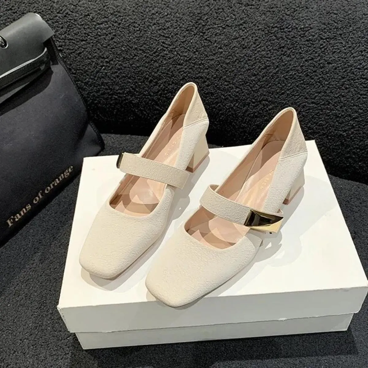 Scarpe da donna africane con tacco slip on bocca poco profonda stringate sandali grossi pompa 2024 piattaforma da basket con pun