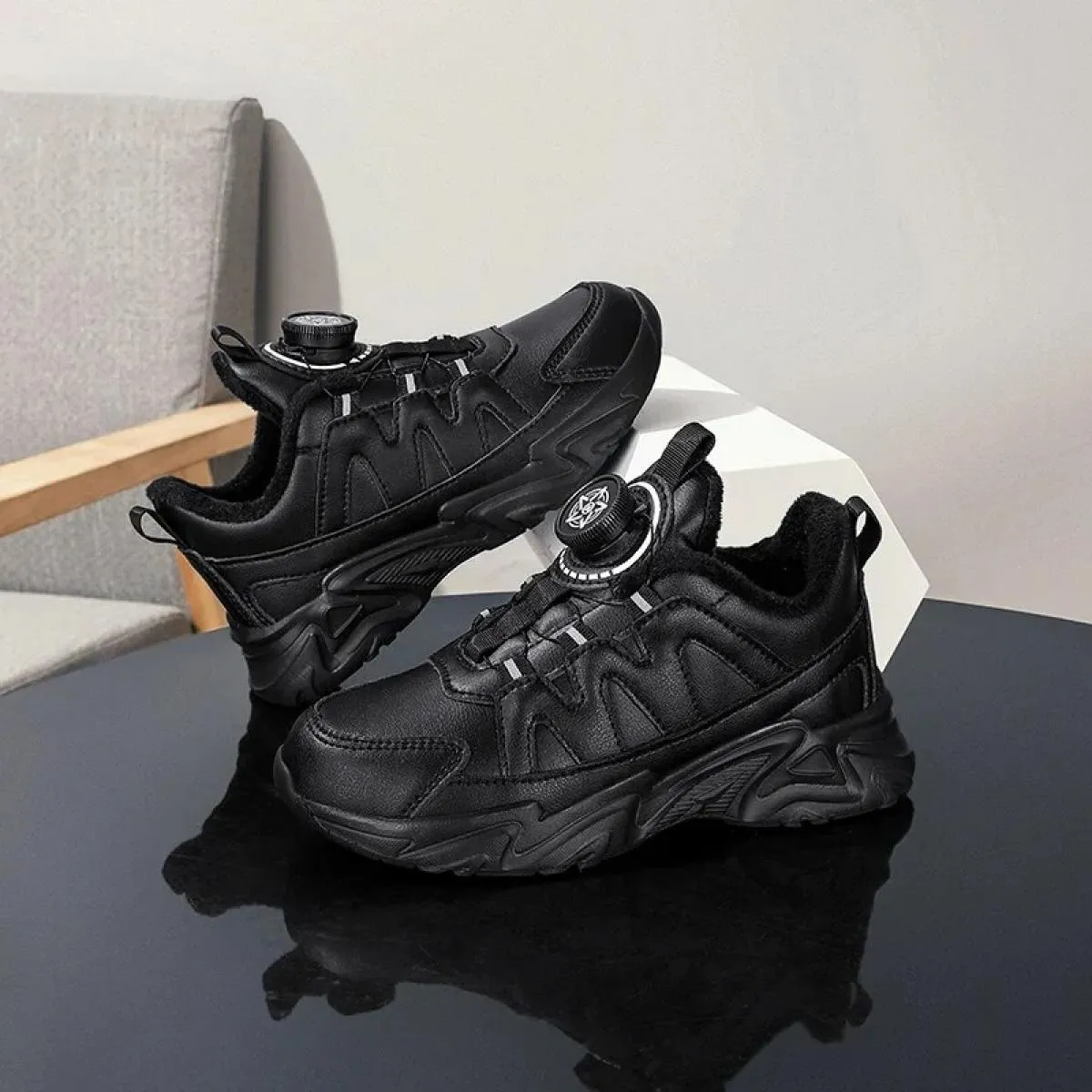 Scarpe per bambini Alla moda Tutte le partite Moda Antiscivolo Resistente all'usura Impermeabile Più Velluto Mantieni caldo Nuov