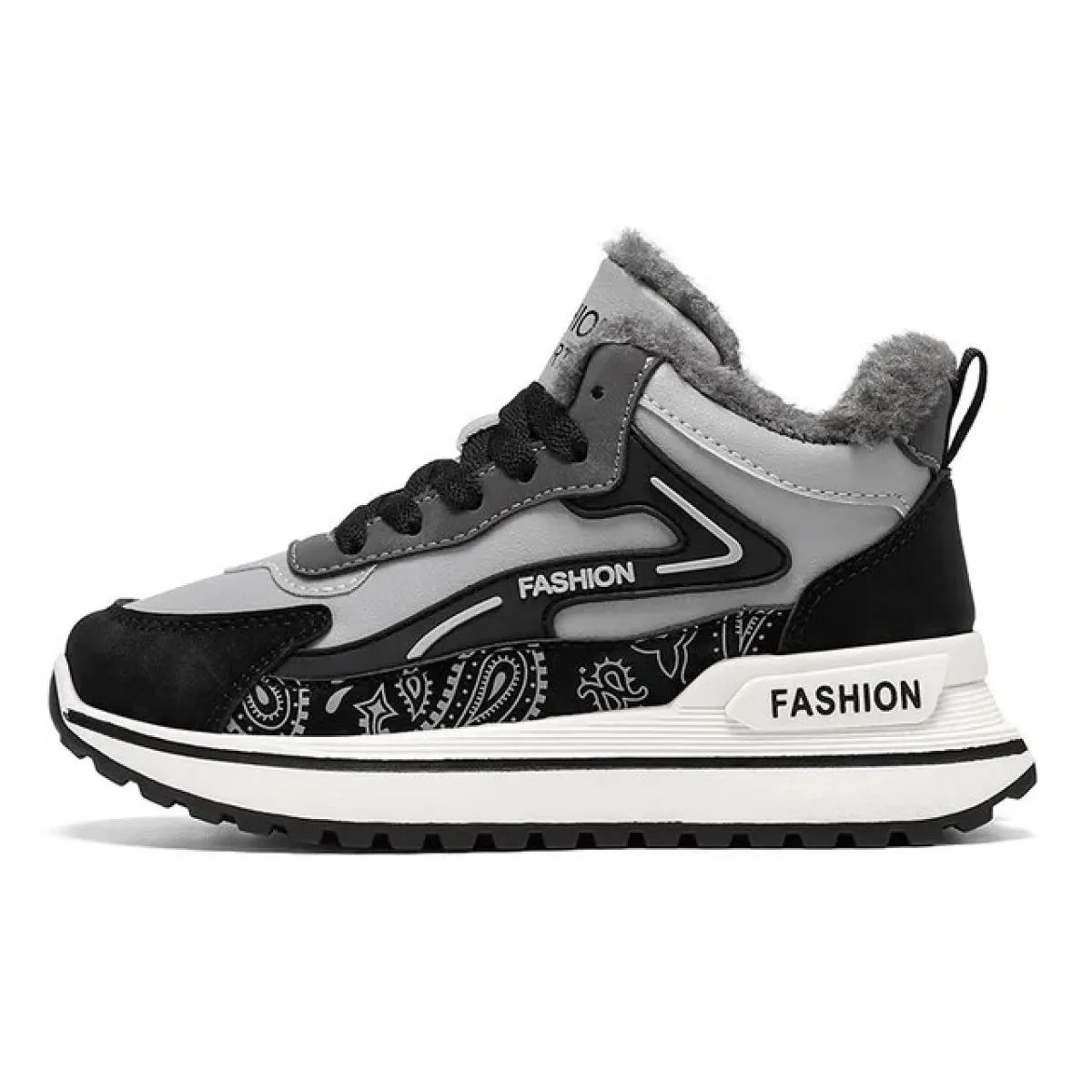 Scarpe per bambini Moda alla moda Antiscivolo Resistente all'usura Tutte le partite Plus Velluto Modello popolare Mantieni caldo
