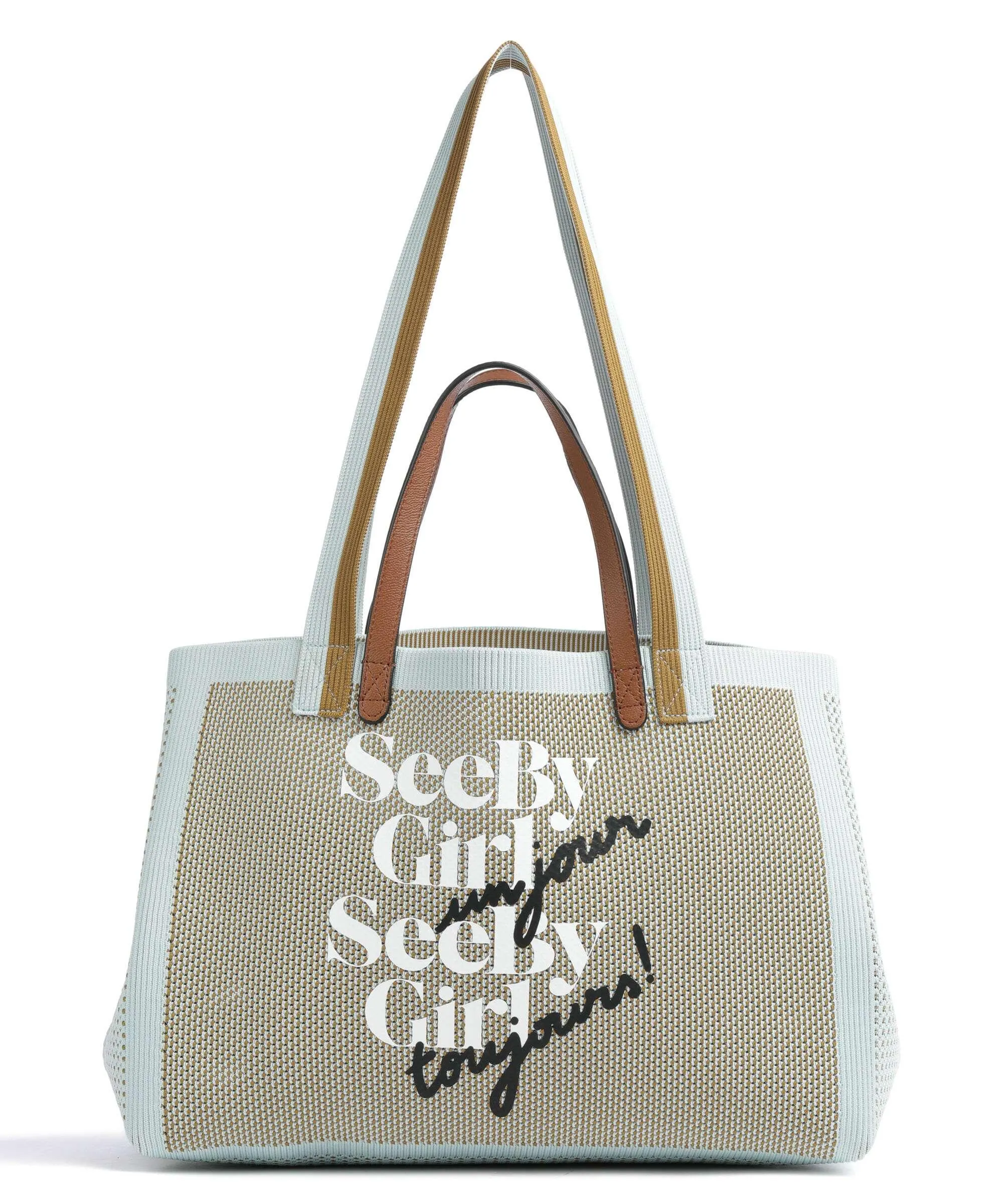 See by Chloé See By Bye Borsa shopper poliestere, nylon blu chiaro  
