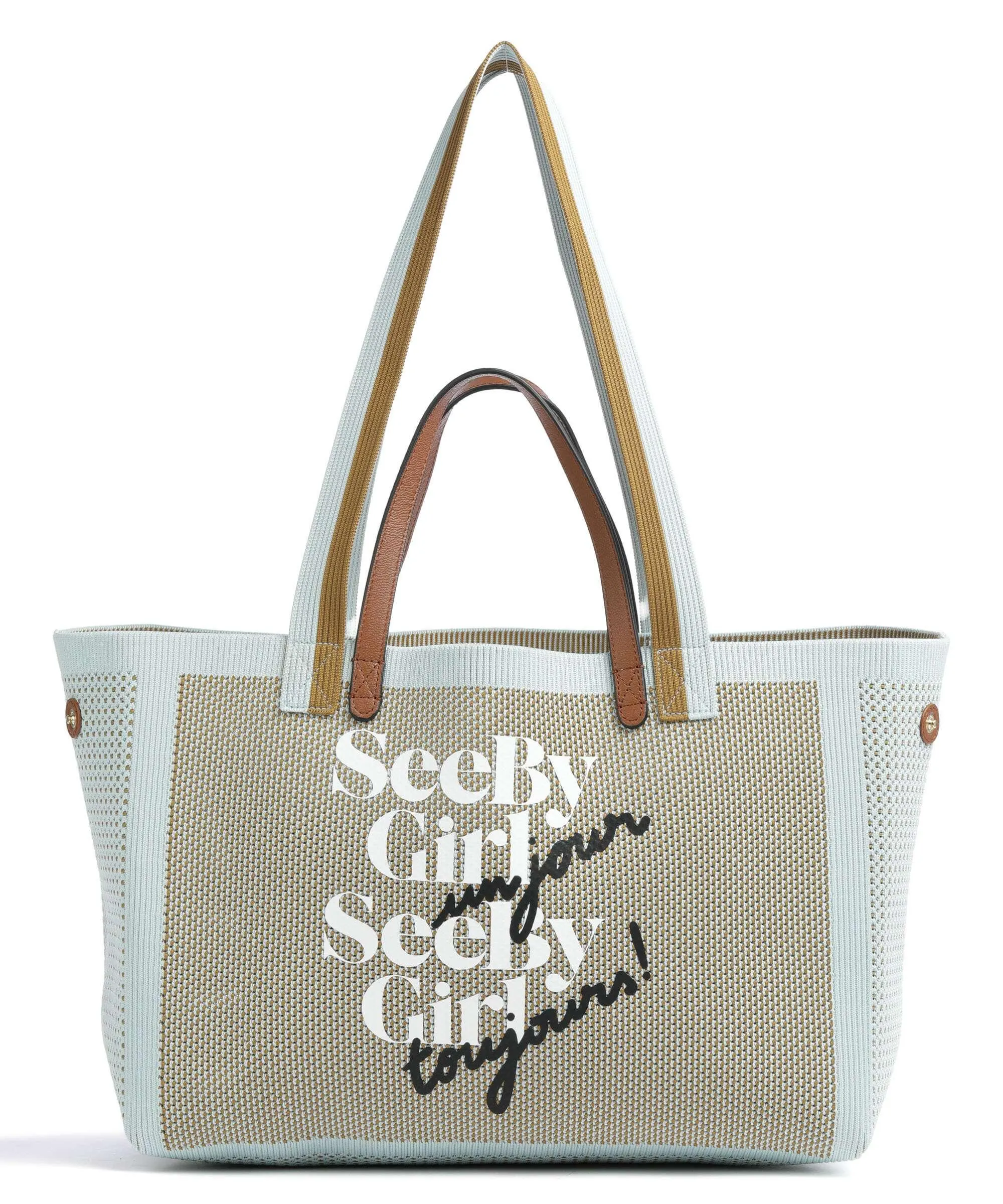  See by Chloé See By Bye Borsa shopper poliestere, nylon blu chiaro  