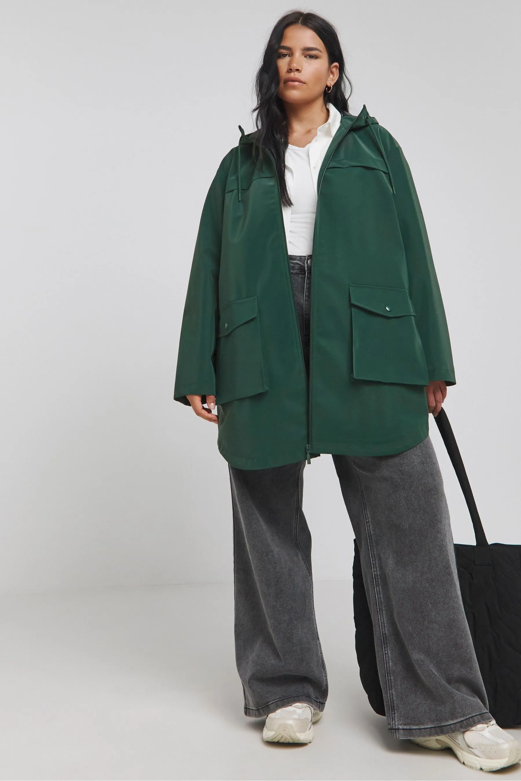 Simply Be High Shine Coat    