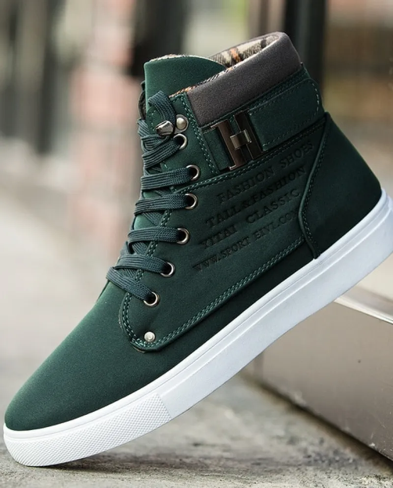 Sneakers alte da uomo Primavera Autunno Moda Plus Size Stivaletti casual Walking Scarpe da jogging Scarpe basse Sapato Casual Ma