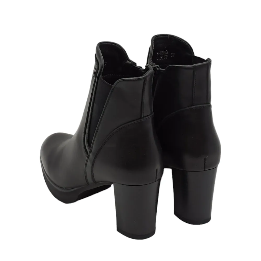 Stivaletto donna tacco alto Keys K-8850 black