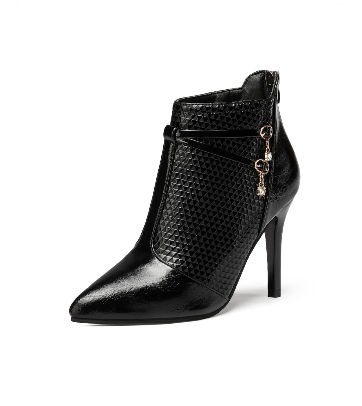 Stivali da donna 2022 Autunno Inverno Super Tacchi alti Scarpe eleganti Stivaletti con punta a punta Tacchi sottili Botas Mujer