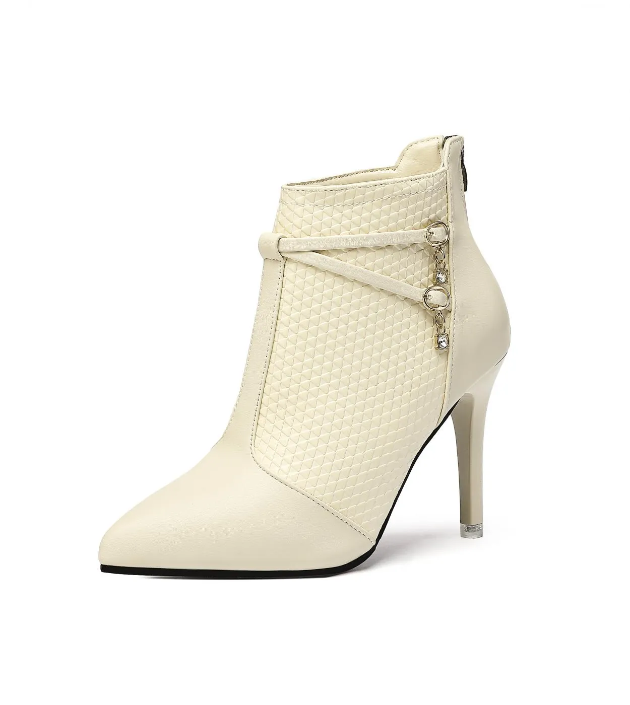 Stivali da donna 2022 Autunno Inverno Super Tacchi alti Scarpe eleganti Stivaletti con punta a punta Tacchi sottili Botas Mujer