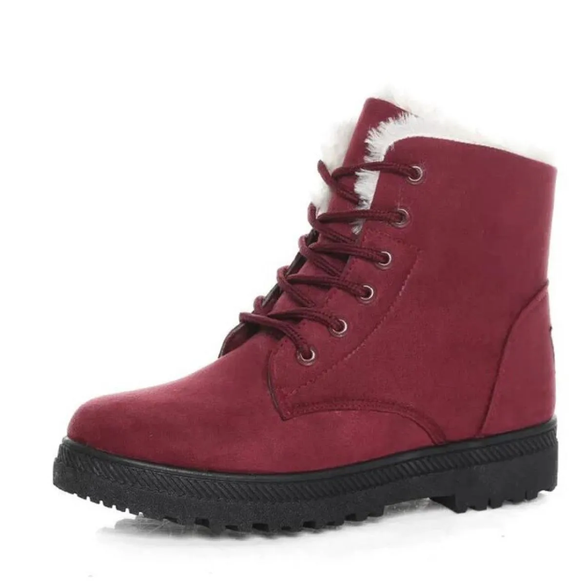 Stivali da donna Stivaletti invernali per donna Scarpe invernali Stivali da neve femminili Botas Mujer Scarpe calde in peluche D