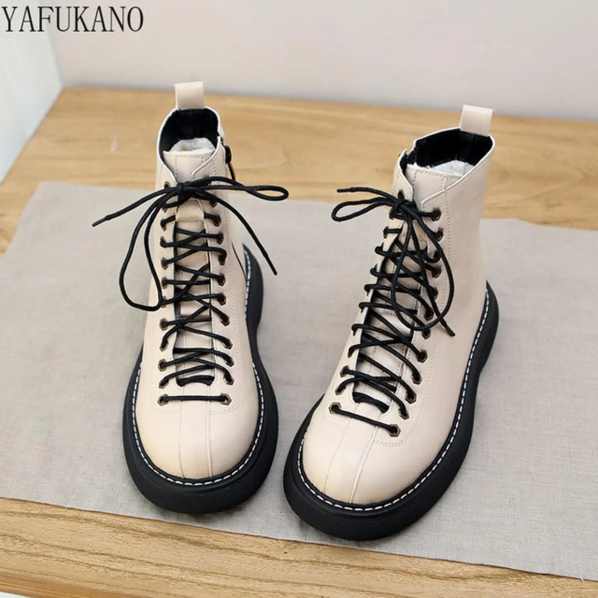 Stivali Donna Autunno Retro Stivali invernali da donna Stivali retrò Stivali da donna retrò stile britannico
